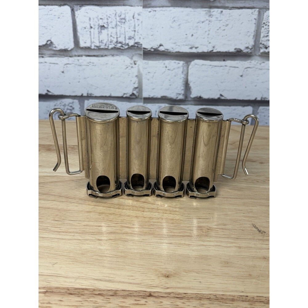 McGILL HIGH SPEED CHANGER Belt Mounted 4 Barrel Coin Dispenser 1896 Vintage